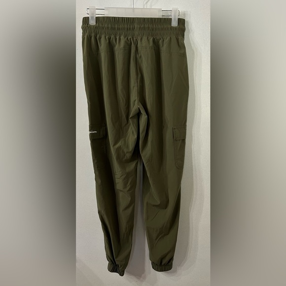 Champion Women's (S) Sport Soft Woven Graphic Pant Cargo Olive - Picture 3 of 8